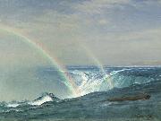 Albert Bierstadt Home of the Rainbow, Horseshoe Falls, Niagara Spain oil painting artist